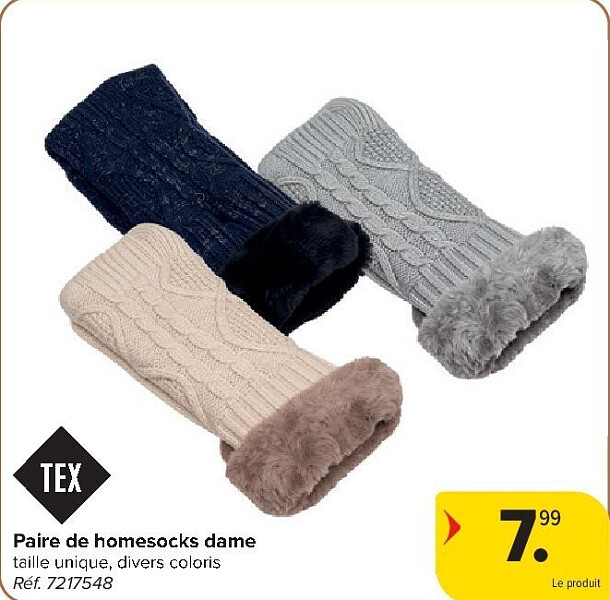 Paire de homesocks dame