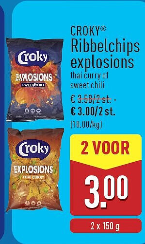 Ribbelchips explosions