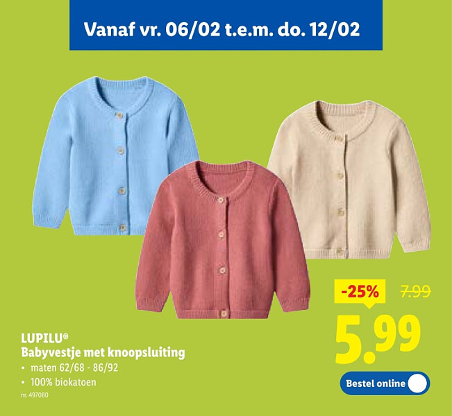 Babyvestje met knoopsluiting