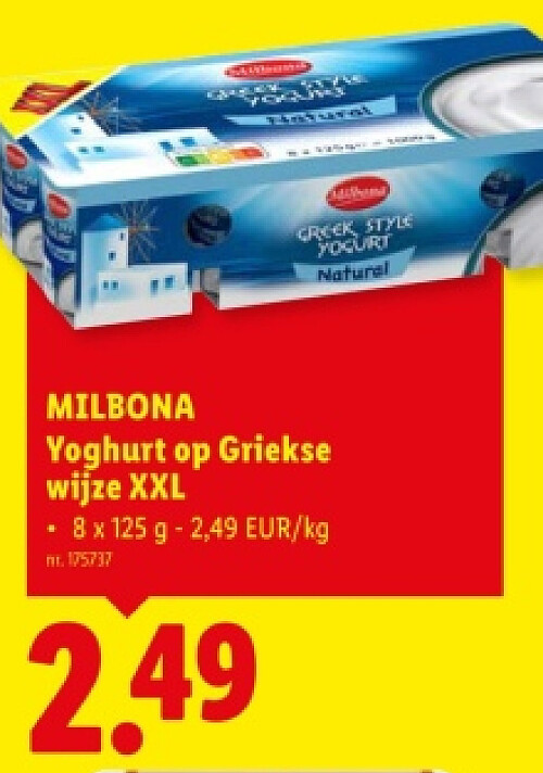 Yoghurt op Griekse wijze XXL