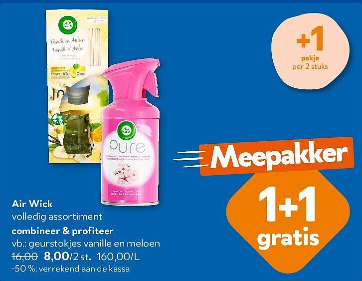 Air Wick geurstokjes vanille en meloen