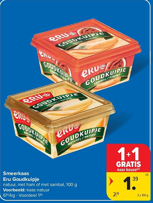 Smeerkaas Eru Goudkuipje