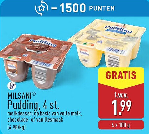 Pudding, 4 st.