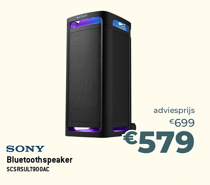 SONY Bluetoothspeaker SCSRSULT900AC