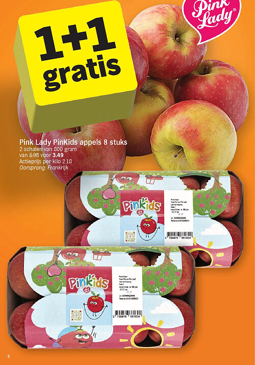 Pink Lady PinKids appels 8 stuks