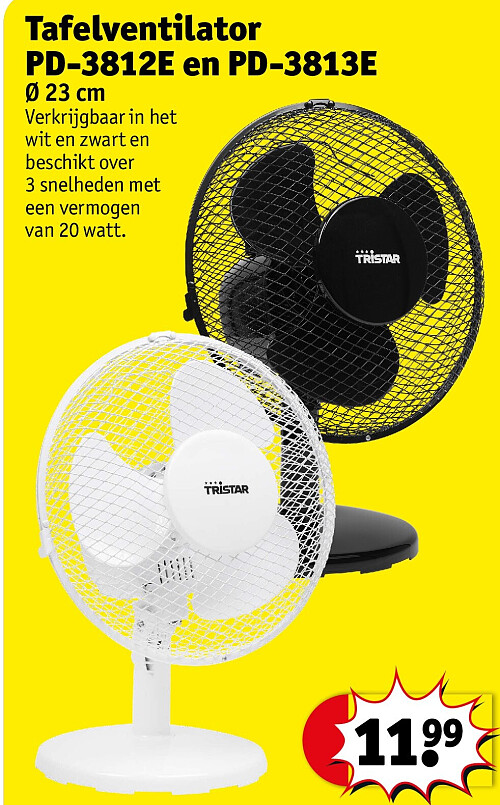 Tafelventilator PD-3812E en PD-3813E