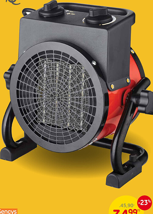Industriële ventilatorkachel 2000 W