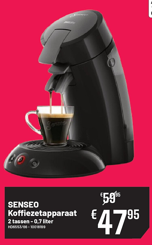 SENSEO Koffiezetapparaat 2 tassen - 0,7 liter HD6553/66