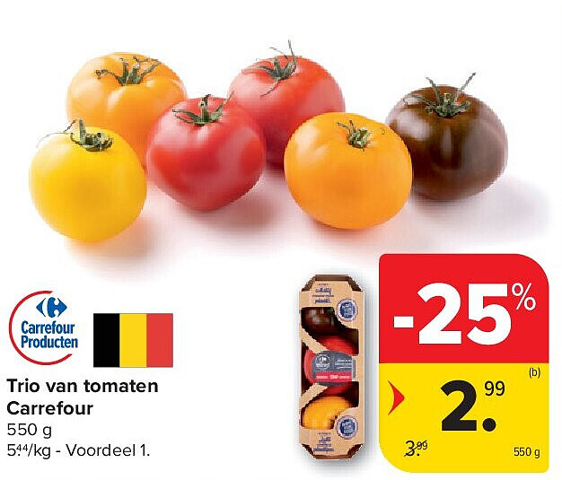 Trio van tomaten Carrefour