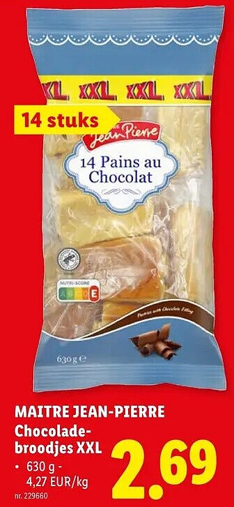 MAITRE JEAN-PIERRE Chocoladebroodjes XXL