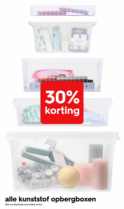alle kunststof opbergboxen