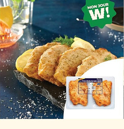 8 filets de limande façon meunière Auchan Le Poissonnier