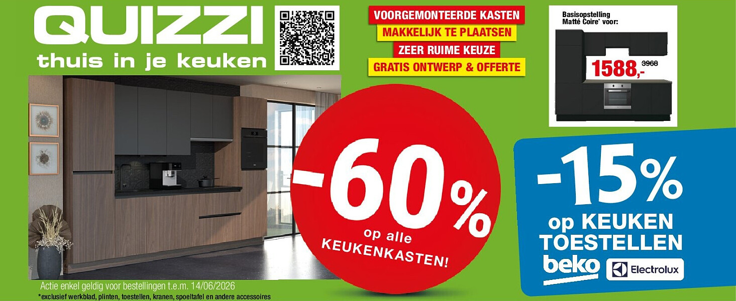 op alle KEUKENKASTEN!