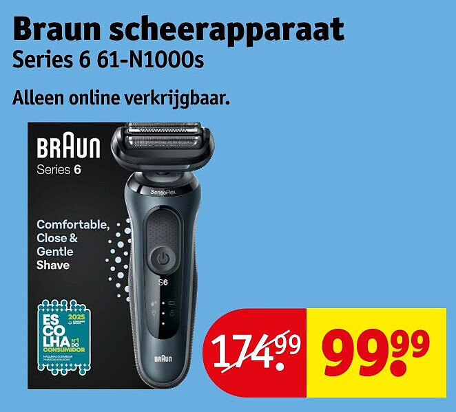 Braun scheerapparaat