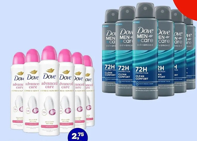 Dove Men+Care Deo 6x150ml