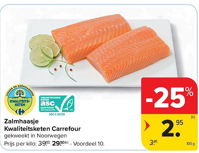 Zalmhaasje Kwaliteitsketen Carrefour