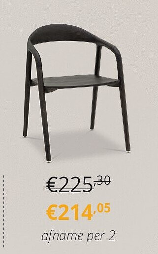 Stoel HJALMAR Ash Wood Black