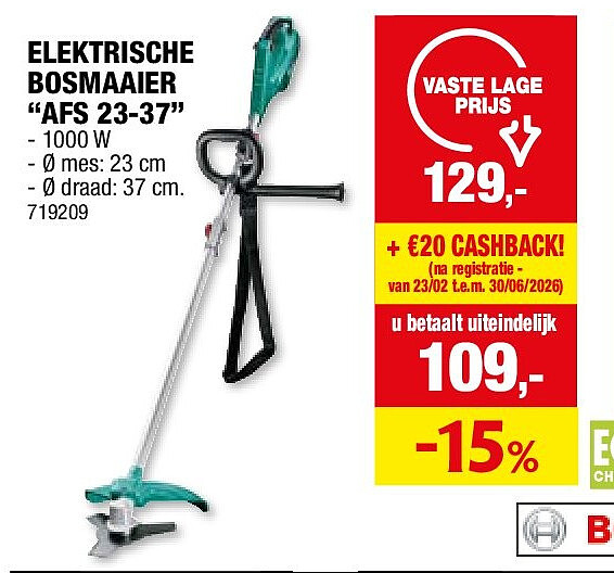 ELEKTRISCHE BOSMAAIER “AFS 23-37”