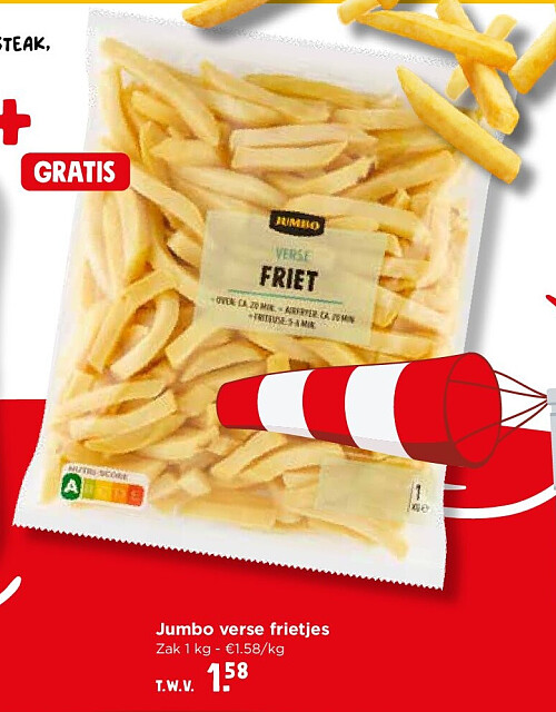 Jumbo verse frietjes