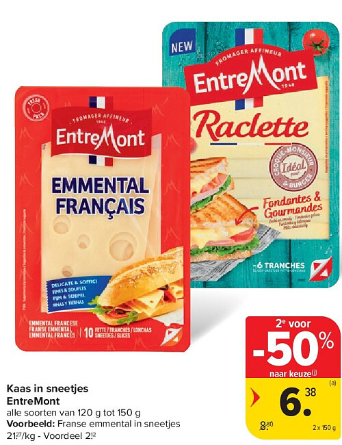 Kaas in sneetjes EntreMont