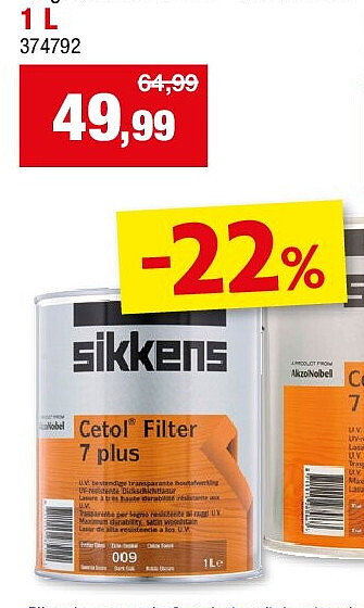 TRANSPARANTE HOUTBEITS “CETOL FILTER” 1 L