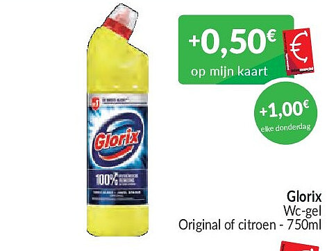 Glorix Wc-gel Original of citroen - 750ml