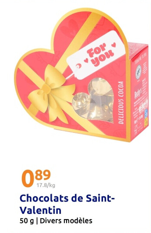 Chocolats de SaintValentin