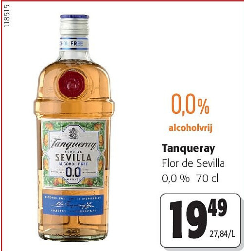 Tanqueray Flor de Sevilla 0,0 % 70 cl