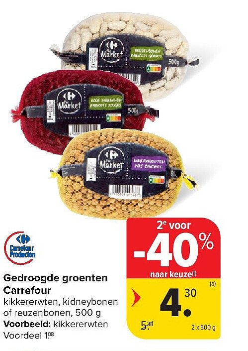 Gedroogde groenten Carrefour