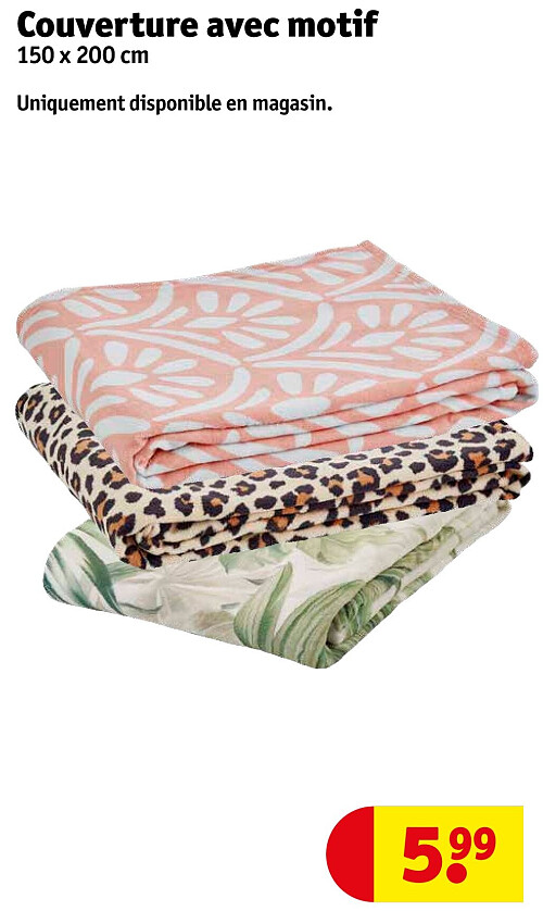 Couverture avec motif 150 x 200 cm