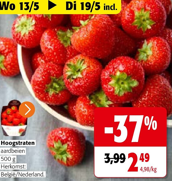 Hoogstraten aardbeien 500 g