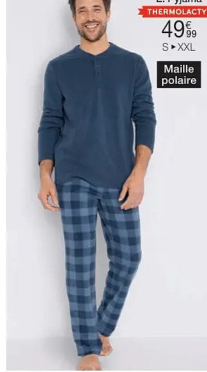 Pyjama maille polaire Thermolactyl