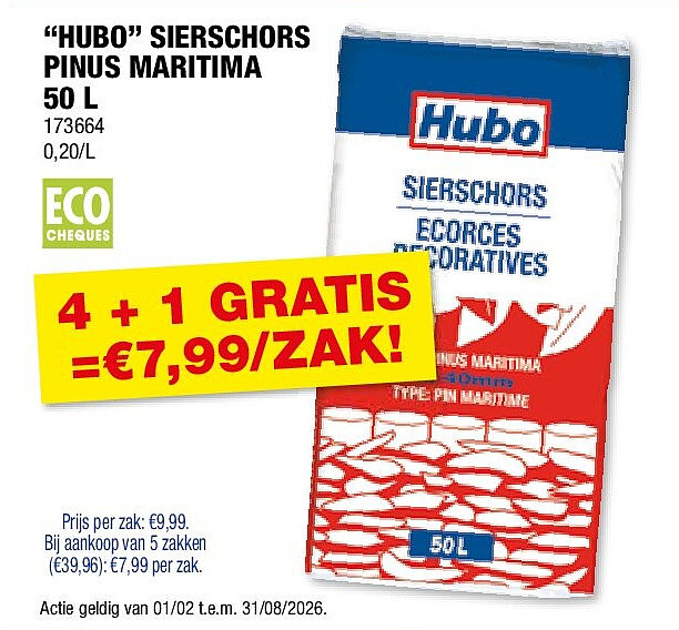 “HUBO” SIERSCHORS PINUS MARITIMA 50 L