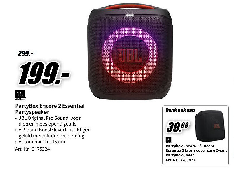 PartyBox Encore 2 Essential Partyspeaker