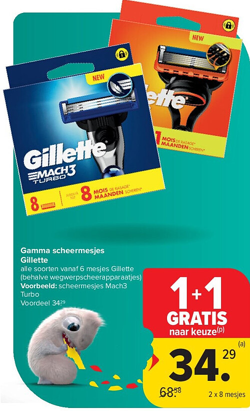 Gamma scheermesjes Gillette