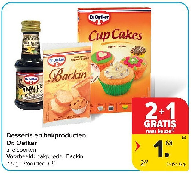 Desserts en bakproducten Dr. Oetker