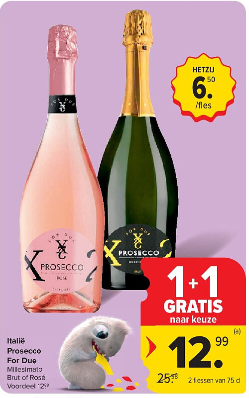 Italië Prosecco For Due
