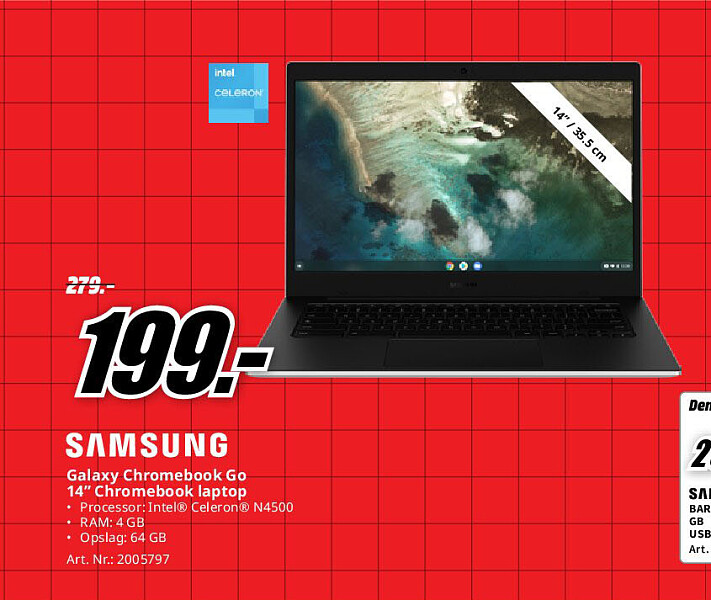 Samsung Galaxy Chromebook Go 14” Chromebook laptop