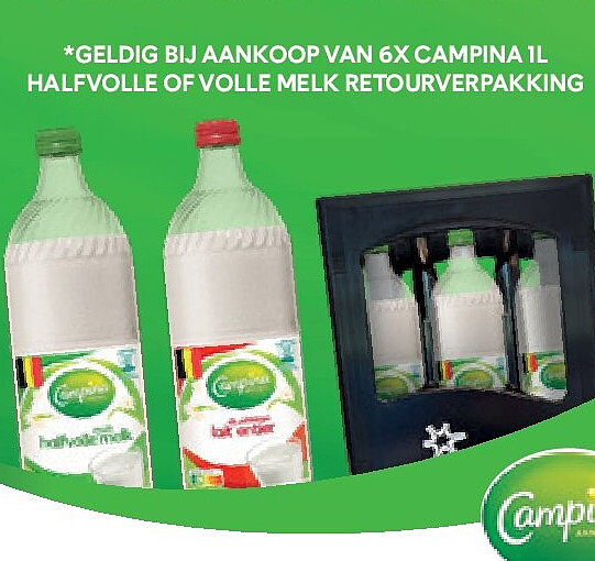 Campina volle en halfvolle melk