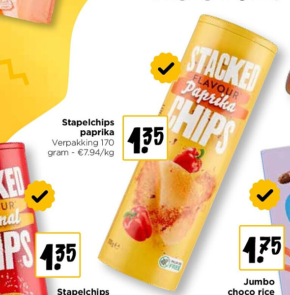 Stapelchips paprika