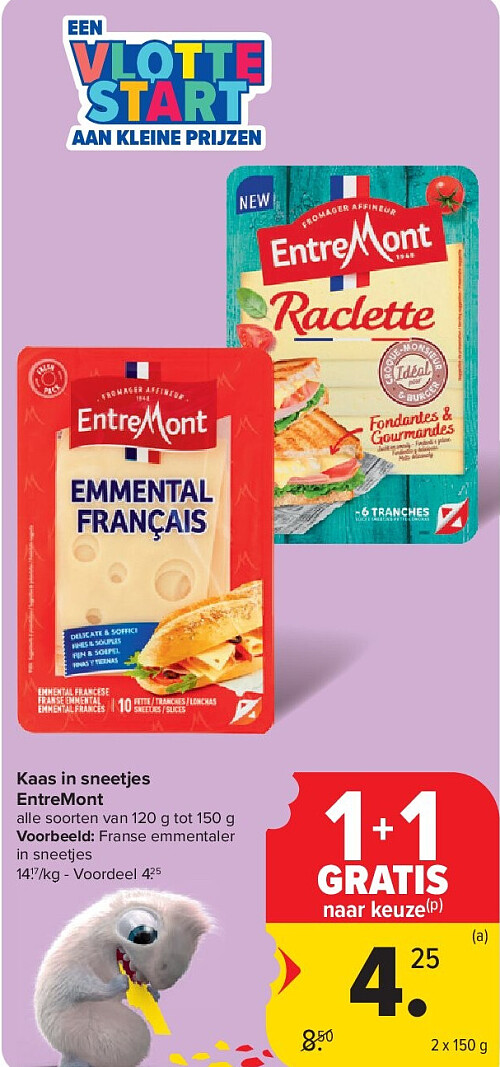 Kaas in sneetjes EntreMont