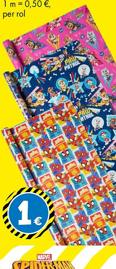 Paw Patrol of Spiderman cadeaupapier