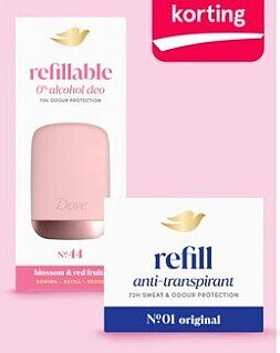 Dove refillable deodorant