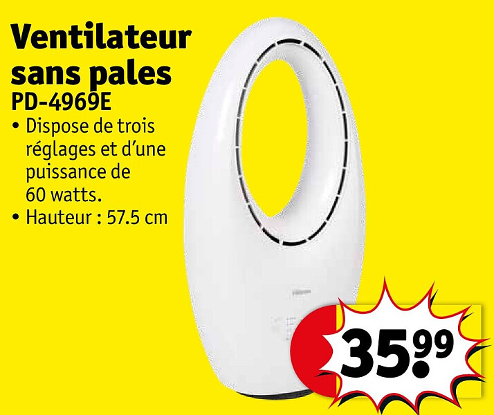 Ventilateur sans pales PD-4969E