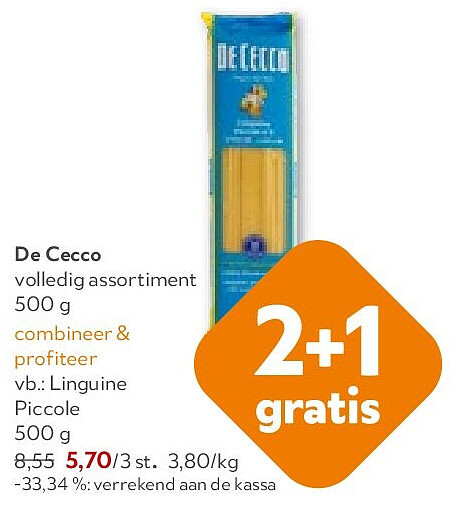 De Cecco volledig assortiment 500 g