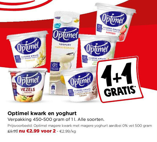 Optimel kwark en yoghurt