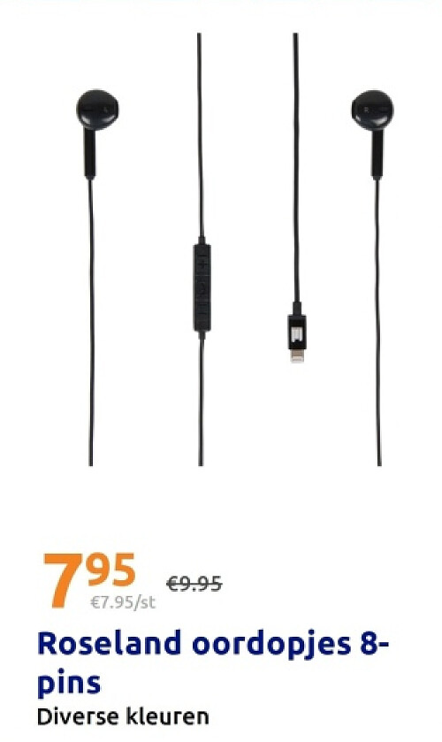 Roseland oordopjes 8- pins