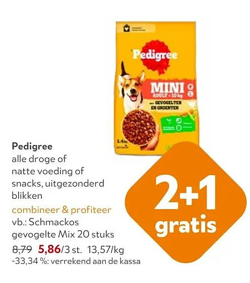 Pedigree Schmackos gevogelte Mix 20 stuks