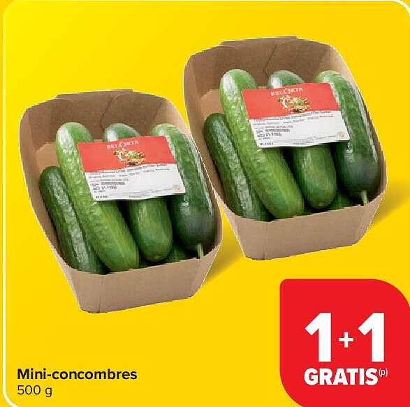Mini-concombres 500 g