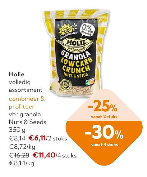 Holie granola Nuts & Seeds 350 g